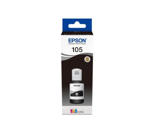 Epson 105 EcoTank (C13T00Q140) Ink Refill Bottle, Black