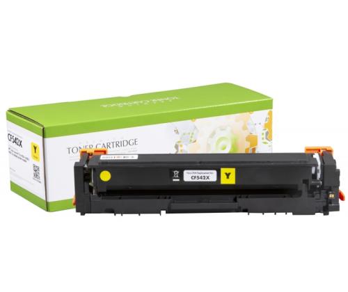 Toonerikassett analoog HP No.203X kollane 2,5K (CF542X)/CANON CRG-054HY New chip