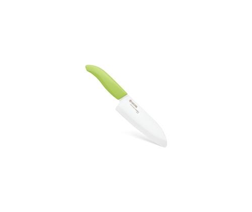 Kyocera FK140CP10NGR SANTOKU KNIFE &amp; PEELER Set, knife (14 cm blade) and peeler, Green