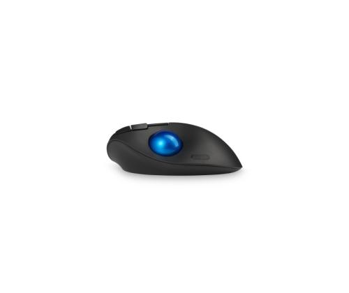 Kensington ProFit Ergo TB450 Trackball Wireless Mouse, RF Wireless + Bluetooth, 1600 DPI, Black/Blue