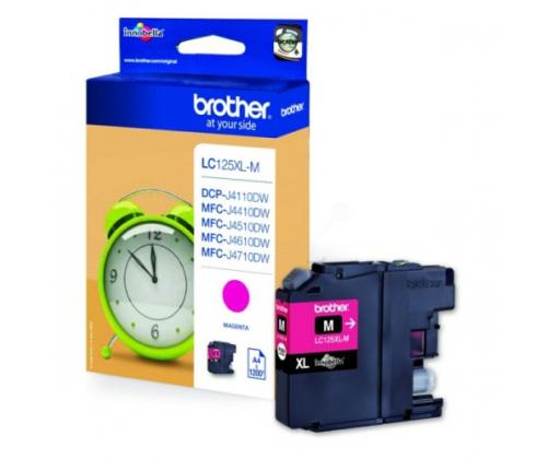 Brother LC125XL (LC125XLM) Ink Cartridge, Magenta