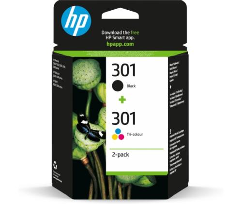 HP 301 (N9J72AE) Ink Cartridge Multipack, BK/CMY