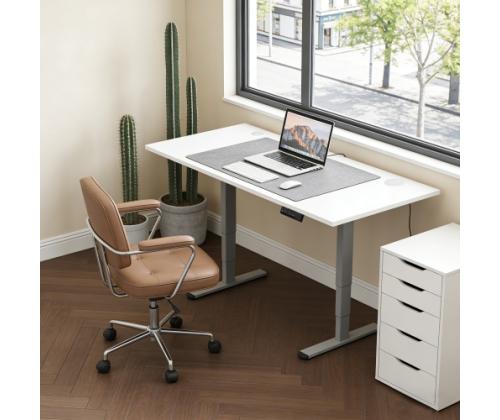 Adjustable Height Table Up Up Bjorn II Gray, Table top M White