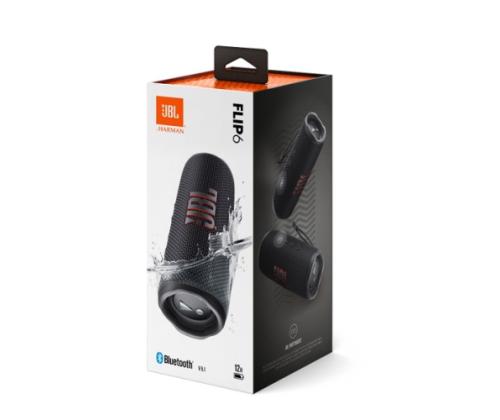 JBL Flip 6 Portable Speaker, Wireless, Bluetooth, Black