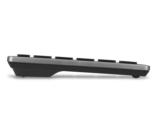 Kensington KB435 EQ Rechargeable Multi-Device Compact Keyboard RF+BT, US, Space Grey