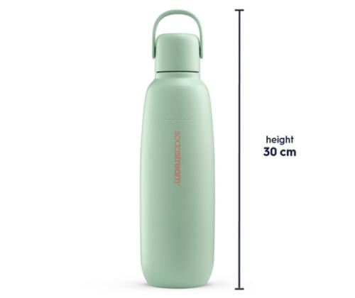 SodaStream Fizz &amp; Go COOL 0,9L Insulated Bottle, Stainless Steel, Mint