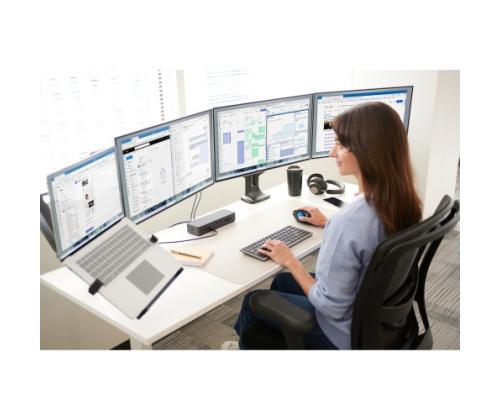 Kensington KB435 EQ Rechargeable Multi-Device Compact Keyboard RF+BT, US, Space Grey
