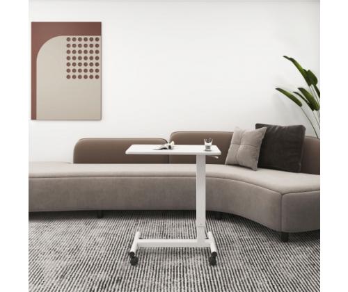 Up Up Forseti Adjustable Height Table, White