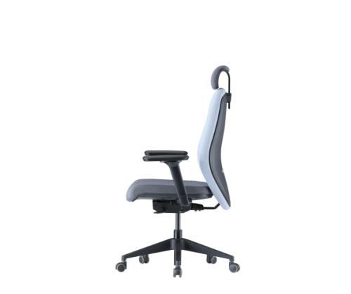 Up Up Athene ergonomic office chair Black, Grey + Blue fabric