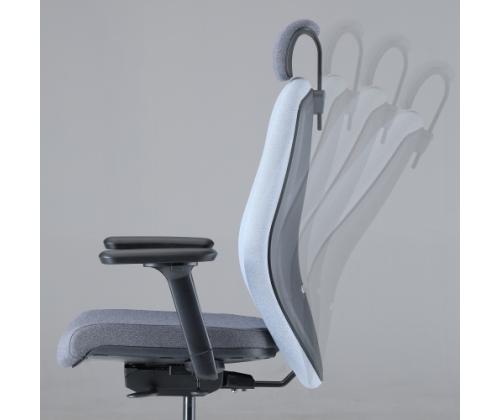 Up Up Athene ergonomic office chair Black, Grey + Blue fabric