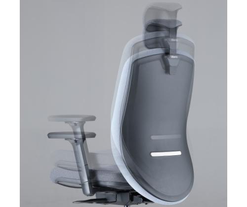 Up Up Athene ergonomic office chair Black, Grey + Blue fabric