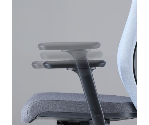 Up Up Athene ergonomic office chair Black, Grey + Blue fabric