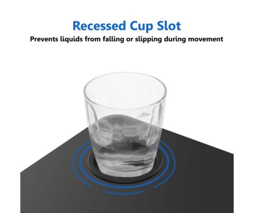 Adjustable Height Table Up Up Forseti Black