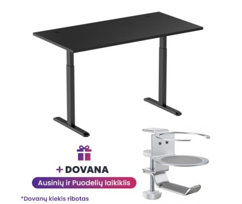 Adjustable Height Table Up Up Bjorn Black, Table top M Black