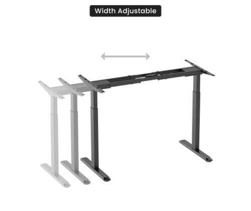 Adjustable Height Table Up Up Bjorn Black, Table top M Black