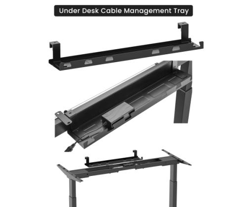 Adjustable Height Table Up Up Bjorn Black, Table top L Black