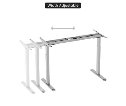 Adjustable Height Table Up Up Bjorn Gray, Table top L Black