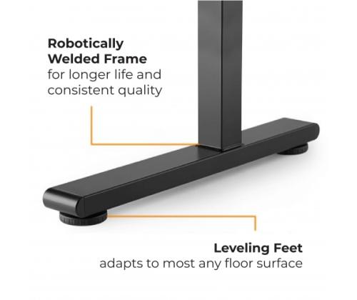 Adjustable Height Table Up Up Loki Black