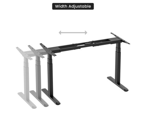 Adjustable Height Table Frame Up Up Thor, Black