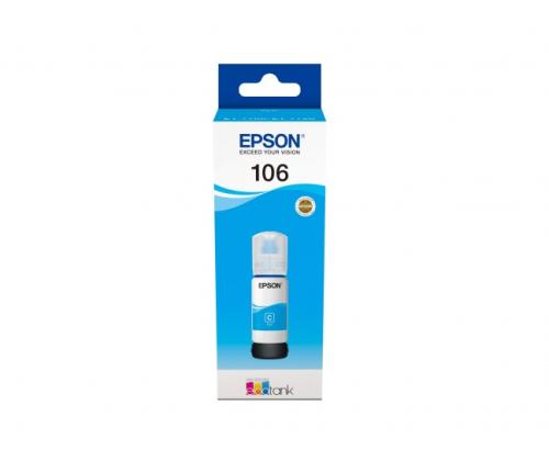 Epson 106 EcoTank (C13T00R240) Ink Refill Bottle, Cyan