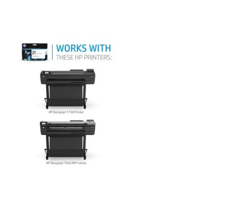 HP 728 (F9K17A) Ink Cartridge, Cyan