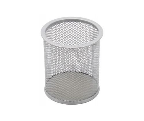 Pencil case Forpus, round, silver, empty perforated metal 1005-009