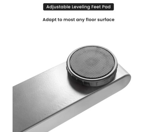 Adjustable Height Table Up Up Bjorn Gray, Table top M Dark Walnut