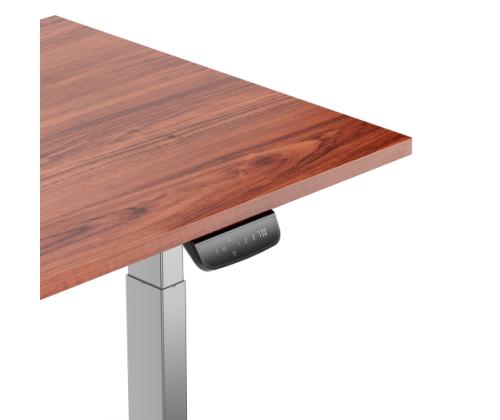 Adjustable Height Table Up Up Bjorn Gray, Table top M Dark Walnut