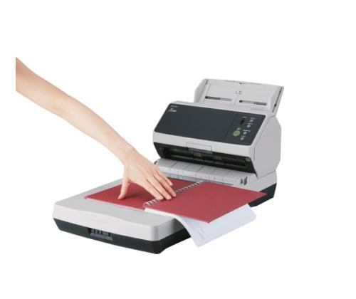 Ricoh fi-8250 Scanner A4 Colour 50 ppm 600x600 DPI, Duplex ADF/Flatbed, USB Ethernet LAN
