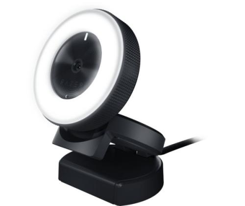 Razer RZ19-02320100-R3M1 Kiyo Webcam, Gaming Camera for Streaming, 4 MP, Full HD 1080p, USB, Black