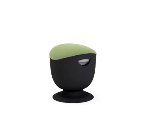 Up Up Seul ergonomic balance stool Black, D42 Green fabric