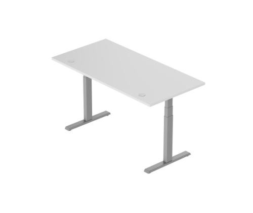 Adjustable Height Table Up Up Thor Gray, Table top L White