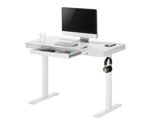 Adjustable Height Table Up Up Balder II White