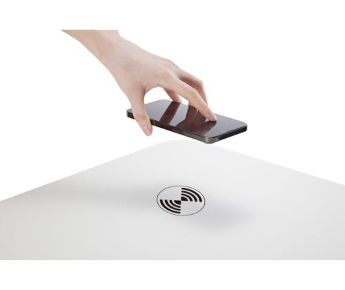 Adjustable Height Table Up Up Balder II White