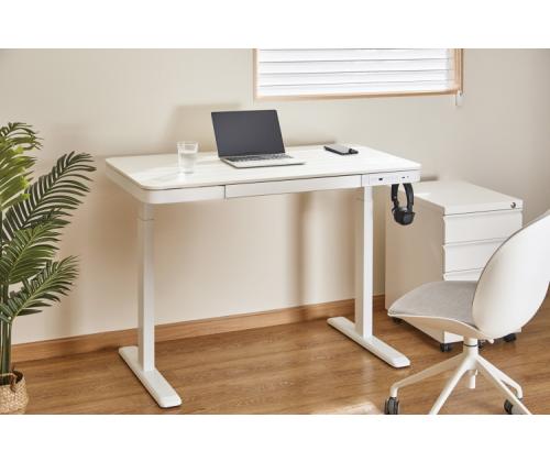 Adjustable Height Table Up Up Balder II White