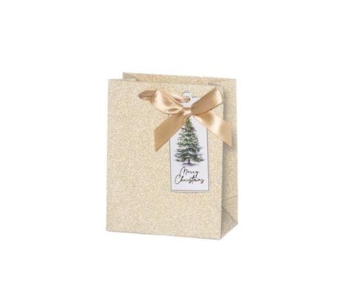 Kinkekott sangadega 11,5x6x14,5cm (kuldne)	