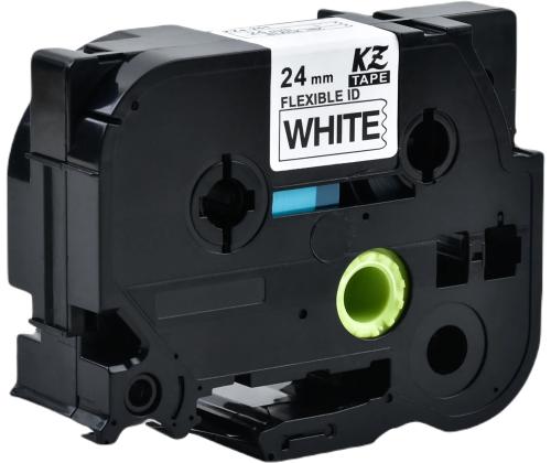 Kleepkirjalint BROTHER flexible nylon TZe-NFX231 must/valgel 12mm analoog