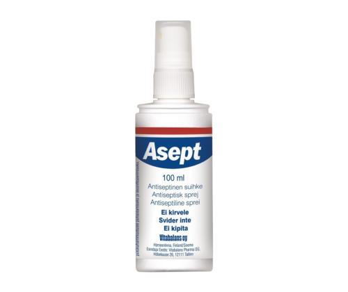 Desinfitseeriv antiseptiline vedelik haavadele ASEPT 100ml