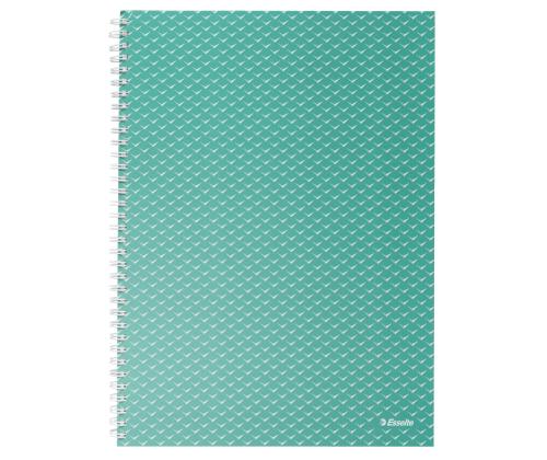 Kaustik spiraalköites A4 jooneline ESSELTE Colour´Breeze perf., augustatud kartongkaaned 80 lehte