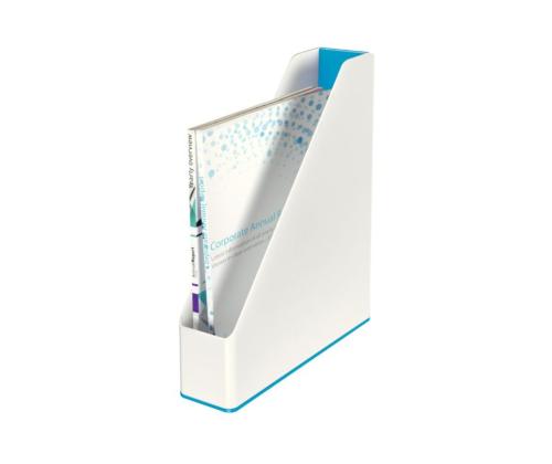 Dokumendikastpüstsahtel A4 LEITZ WOW Dual valgesinine