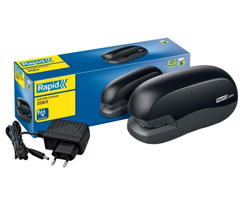 Elektriline klammerdaja RAPID 20ex 20 lehte must