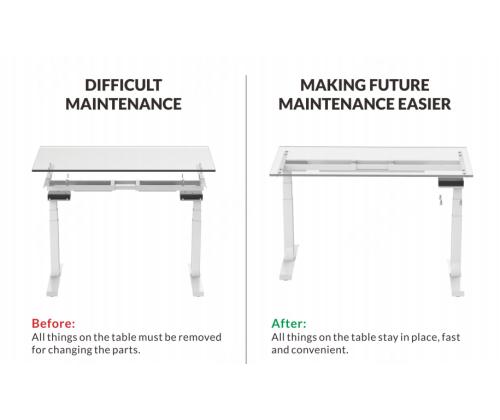 Elektriline töölauaraam LOCTEK 3-teleskoobine 2-mootoriga must