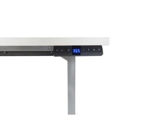 Elektriline töölauaraam nurgaga Easy TRIO 3-mootoriga 4 mälukohaga hall