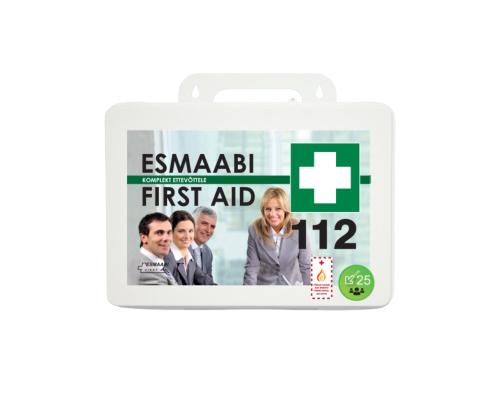 Esmaabikomplekt plastikkohver+Burnshield kuni 25-le inimesele