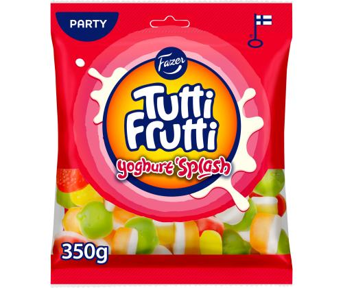 FAZER Tutti Frutti Yoghurt Splash kompvekkide segu 350g