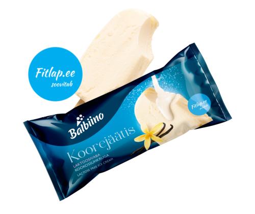 BALBIINO FITLAP Laktoosivaba Koorejäätis 90ml/52g x20 tk