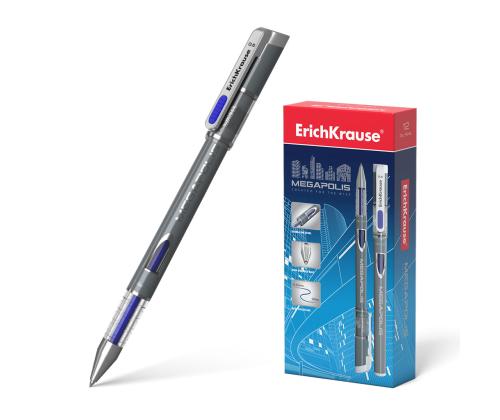 Geelpliiats korgiga ERICH KRAUSE Megapolis 0,5mm sinine