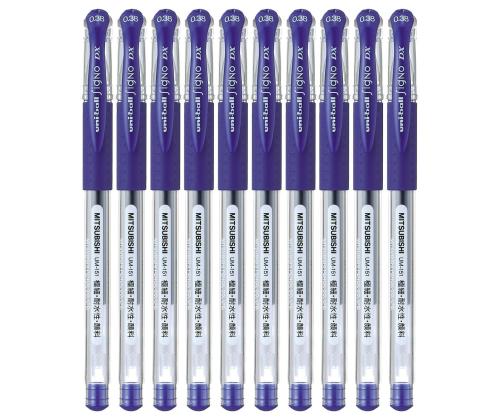 Geelpliiats korgiga UNI-BALL Signo DX UM-151 0,38mm sinine