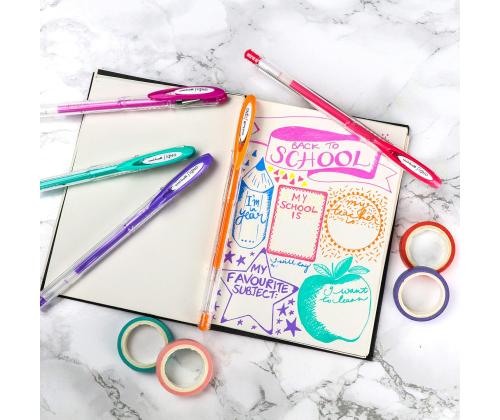 Geelpliiats korgiga UNI-BALL UM-120SP 1,0mm kuldne