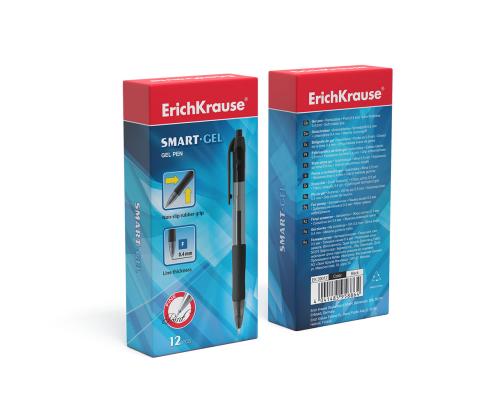 Geelpliiats mehaaniline ERICH KRAUSE Smart Gel 0,5mm must